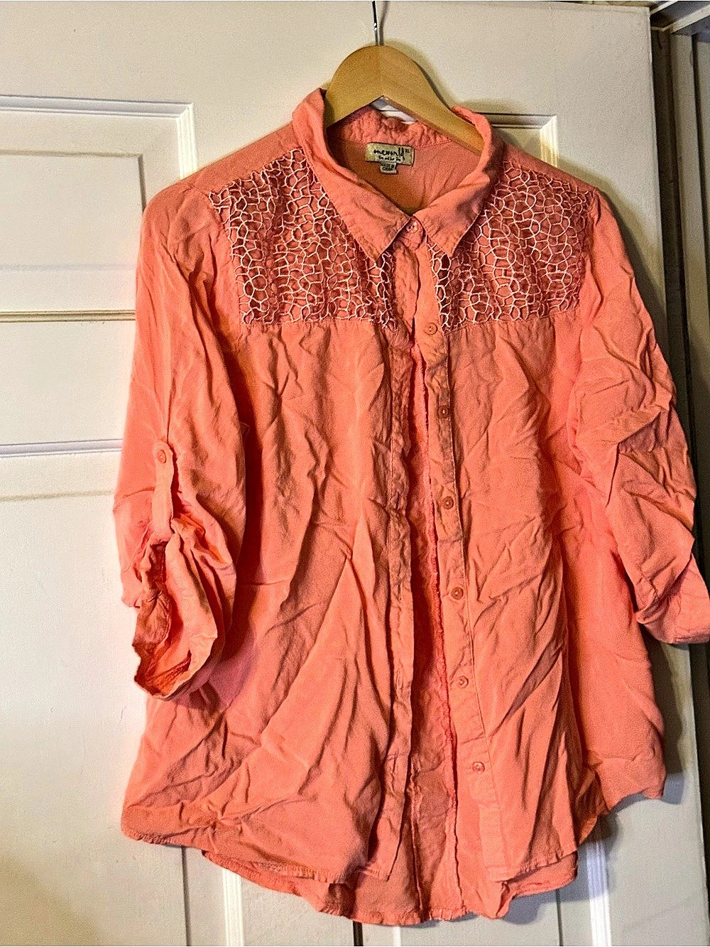 Oneworld Women's Button Down Shirt Pink XL